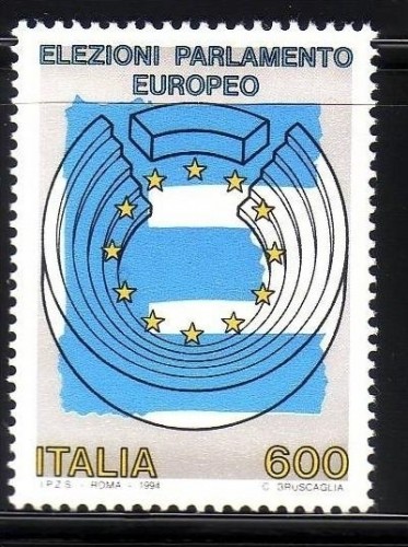 ITALIEN MI-NR. 2337 POSTFRISCH(MINT) MITLÄUFER 1994 DIREKTWAHLEN ZUM EUROPÄISCHEN PARLAMENT