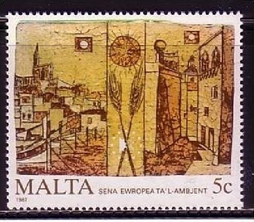 MALTA MI-NR. 772 POSTFRISCH(MINT) MITLÄUFER 1987 JAHR DER UMWELT