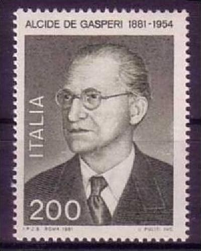 ITALIEN MI-NR. 1743 POSTFRISCH(MINT) MITLÄUFER 1981 ALCIDE DE GASPERI