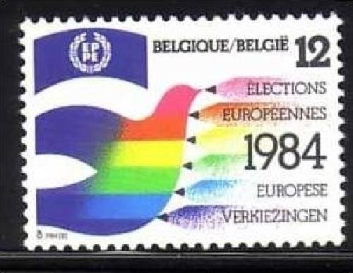 BELGIEN MI-NR. 2185 POSTFRISCH(MINT) MITLÄUFER 1984 - DIREKTWAHLEN ZUM EUROPÄISCHEN PARLAMENT