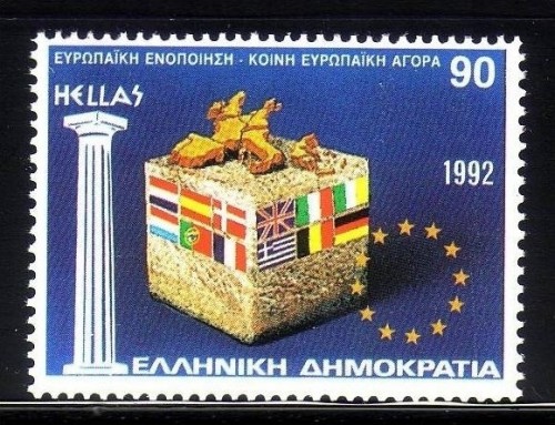 GRIECHENLAND MI-NR. 1824 POSTFRISCH(MINT) MITLÄUFER 1992 EUROPÄISCHER BINNENMARKT