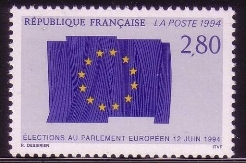 FRANKREICH MI-NR. 3007 POSTFRISCH(MINT) MITLÄUFER 1994 DIREKTWAHLEN ZUM EUROPÄISCHEN PARLAMENT