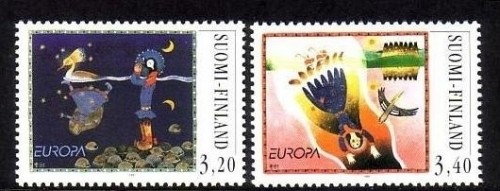 FINNLAND MI-NR. 1378-1379 POSTFRISCH EUROPA 1997 SAGEN und LEGENDEN