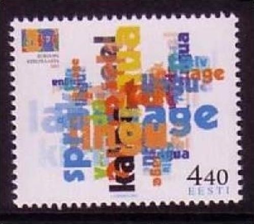 ESTLAND MI-NR. 396 POSTFRISCH(MINT) MITLÄUFER 2001 JAHR DER SPRACHEN