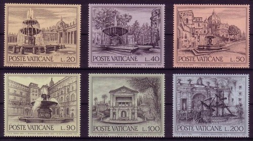 VATIKAN MI-NR. 657-662 POSTFRISCH(MINT) MITLÄUFER 1975 - EUROPÄISCHES DENKMALSCHUTZJAHR