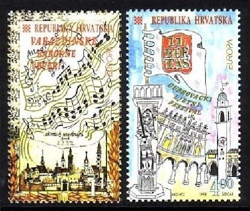 KROATIEN MI-NR. 447-448 POSTFRISCH(MINT) EUROPA 1998 FESTE und FEIERTAGE