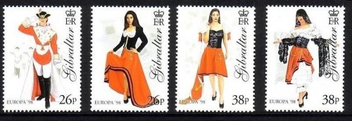 GIBRALTAR MI-NR. 834-837 POSTFRISCH(MINT) EUROPA 1998 FESTE und FEIERTAGE