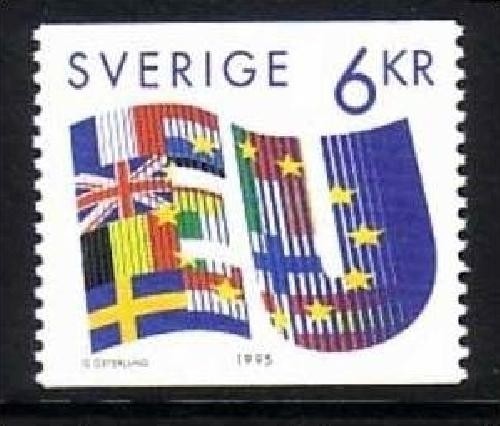 SCHWEDEN MI-NR. 1880 POSTFRISCH(MINT) BEITRITT ZUR EU 1995