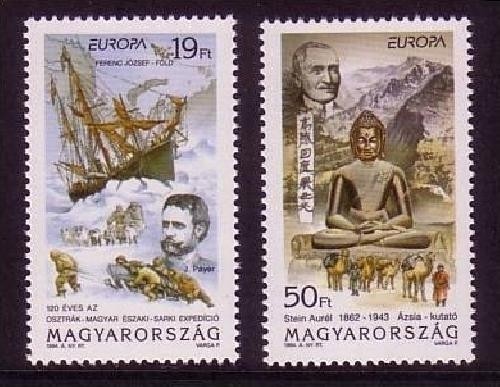 UNGARN MI-NR. 4287-4288 POSTFRISCH(MINT) EUROPA 1994 ENTDECKUNGEN und ERFINDUNGEN SCHIFF