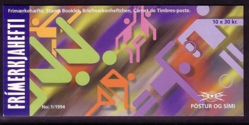 ISLAND MH 1/1994 mit 10 x Mi-Nr. 798 POSTFRISCH(MINT) SPORT SCHWIMMEN
