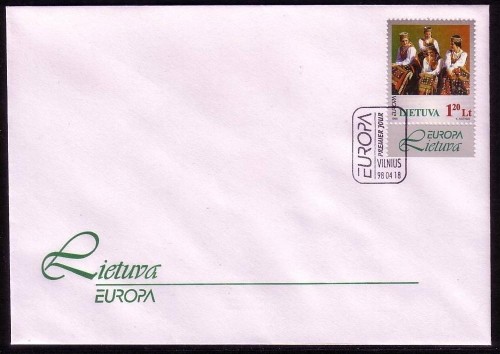 LITAUEN 664 FDC EUROPA 1998 FESTE UND FEIERTAGE