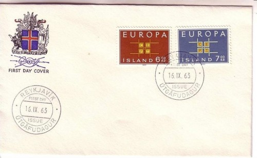 ISLAND MI-NR. 373-374 FDC CEPT 1963