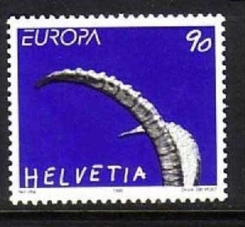 SCHWEIZ MI-NR. 1685 POSTFRISCH(MINT) EUROPA 1999 NATUR- und NATIONALPARKS STEINBOCKHÖRNER