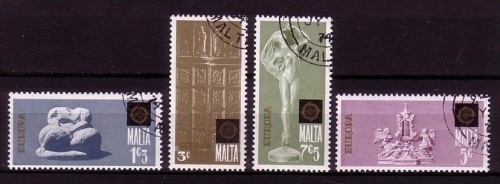 MALTA MI-NR. 493-496 GESTEMPELT(USED) EUROPA 1974 SKULPTUREN