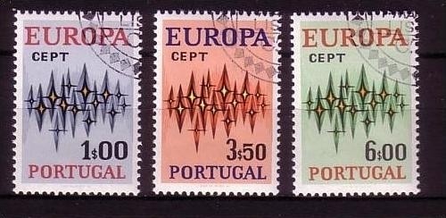 PORTUGAL MI-NR. 1166-1168 GESTEMPELT(USED) EUROPA 1972 STERNE