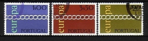 PORTUGAL MI-NR. 1127-1129 GESTEMPELT(USED) EUROPA 1971 KETTE