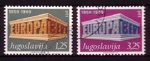 JUGOSLAWIEN MI-NR. 1361-1362 o EUROPA 1969 - EUROPA CEPT