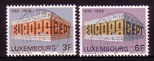 LUXEMBURG MI-NR. 788-789 o EUROPA 1969 - EUROPA CEPT
