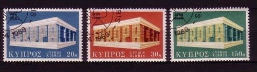 ZYPERN MI-NR. 319-321 GESTEMPELT(USED) EUROPA 1969 EUROPA CEPT