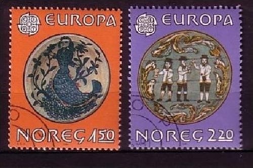 NORWEGEN MI-NR. 836-837 o EUROPA 1981 FOLKLORE