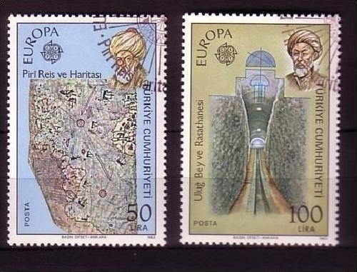 TÜRKEI MI-NR. 2631-2632 GESTEMPELT(USED) EUROPA 1983 GROSSE WERKE