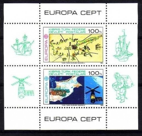 TÜRKISCH ZYPERN BLOCK 4 POSTFRISCH(MINT) EUROPA 1983 GROSSE WERKE
