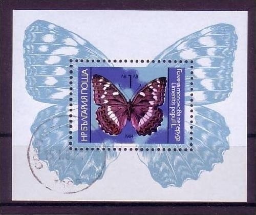 BULGARIEN BLOCK 148 GESTEMPELT(USED) SCHMETTERLING GROSSER EISVOGEL 1984