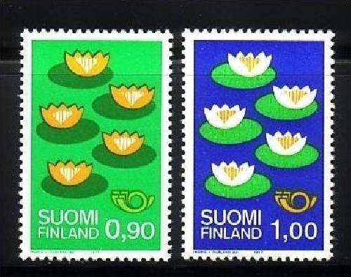 FINNLAND MI-NR. 803-804 POSTFRISCH(MINT) NORDEN 1977 - UMWELTSCHUTZ - SEEROSEN