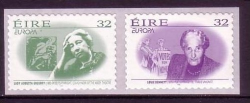 IRLAND MI-NR. 942-943 POSTFRISCH(MINT) selbstklebend EUROPA 1996 BERÜHMTE FRAUEN