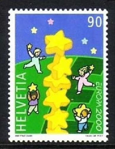 SCHWEIZ MI-NR. 1720 POSTFRISCH(MINT) EUROPA 2000 STERNE