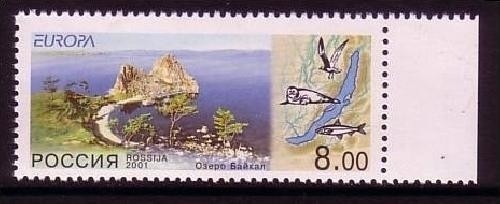 RUSSLAND MI-NR. 910 POSTFRISCH(MINT) EUROPA 2001 WASSER ROBBE FISCH VOGEL