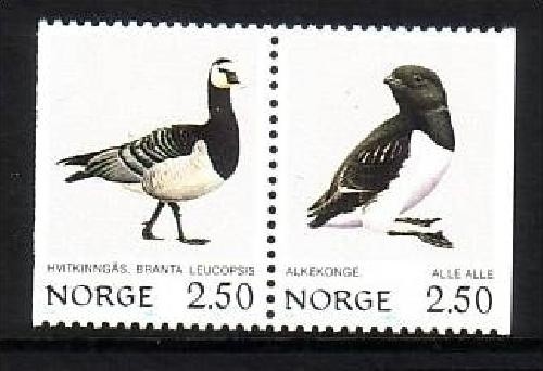 NORWEGEN MI-NR. 883-884 POSTFRISCH(MINT) WEISSWANGENGANS KRABBENTAUCHER