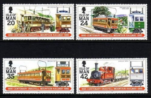 INSEL MAN MI-NR. 617-620 POSTFRISCH(MINT) SNAEFELL BERGBAHN 1995