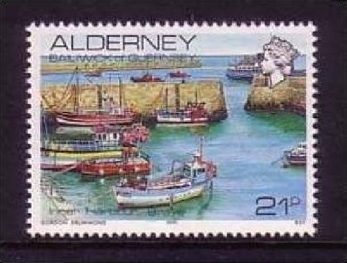 ALDERNEY MI-NR. 48 POSTFRISCH(MINT) INNERE HAFEN SCHIFFE 1991