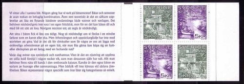 SCHWEDEN MH 204 POSTFRISCH(MINT) NORDEN 1995 TOURISMUS