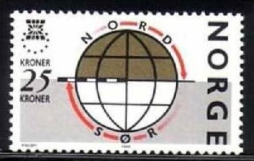 NORWEGEN MI-NR. 995 POSTFRISCH(MINT) MITLÄUFER 1988 SOLIDARITÄT ZWISCHEN NORD UND SÜD