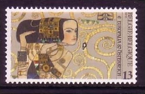 BELGIEN MI-NR. 2299 POSTFRISCH(MINT) MITLÄUFER 1987 FRESKO von GUSTAV KLIMT