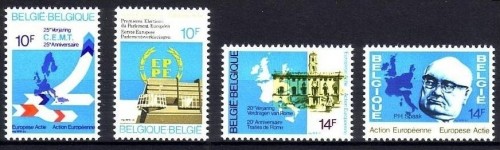 BELGIEN MI-NR. 1936-1939 POSTFRISCH(MINT) MITLÄUFER 1978 - EUROPÄISCHE AKTIONEN