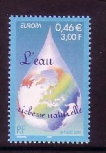 FRANKREICH MI-NR. 3528 POSTFRISCH(MINT) EUROPA 2001 WASSER