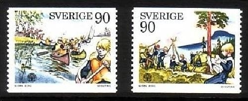 SCHWEDEN MI-NR. 921-922 POSTFRISCH(MINT) PFADFINDER 1975