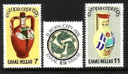 GRIECHENLAND MI-NR. 1232-1234 POSTFRISCH EUROPA 1976 - KUNSTHANDWERK