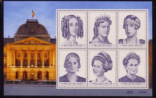 BELGIEN BLOCK 79 POSTFRISCH(MINT) KÖNIGINNEN von BELGIEN 2001