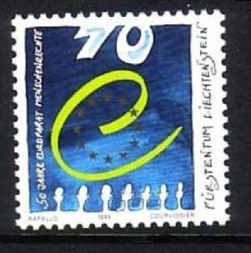 LIECHTENSTEIN MI-NR. 1200 POSTFRISCH(MINT)MITLÄUFER 1999 - 50 JAHRE EUROPARAT