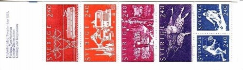 SCHWEDEN MH 84 POSTFRISCH(MINT) ELEKTROLOK LKW BOHRINSEL BJÖRN BORG INGEMAR STENMARK BIRGIT NILSSON 1981
