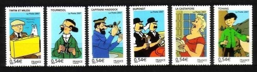 FRANKREICH MI-NR. 4259-4264 POSTFRISCH(MINT) TINTIN und MILOU von HERGÉ - TIM und STRUPPI