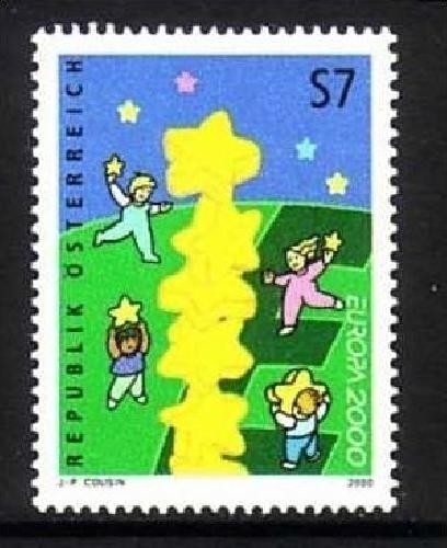 ÖSTERREICH MI-NR. 2311 POSTFRISCH(MINT) EUROPA 2000 - STERNE