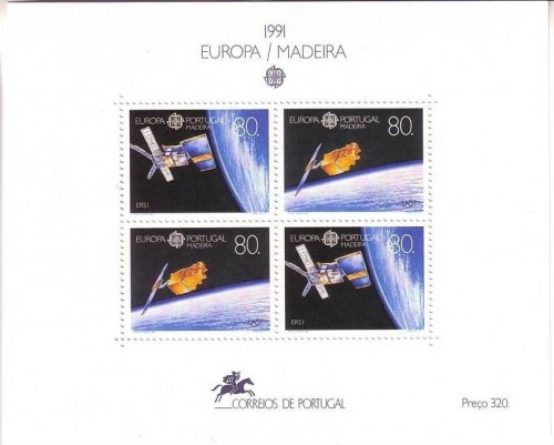 MADEIRA BLOCK 12 POSTFRISCH EUROPA 1991 EUROPÄISCHE WELTRAUMFAHRT