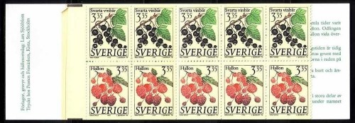SCHWEDEN MH 200 POSTFRISCH(MINT) BEEREN HIMBEEREN JOHANNISBEEREN