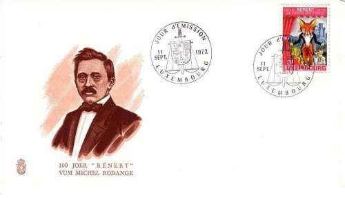 LUXEMBOURG MI-NR. 852 FDC RENERT - DER FUCHS IM FRACK