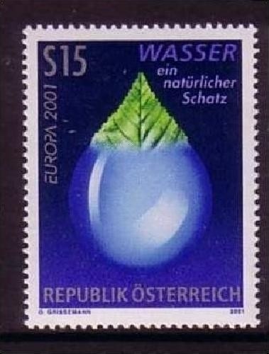 ÖSTERREICH MI-NR. 2344 POSTFRISCH(MINT) EUROPA 2001 - WASSER